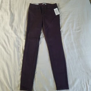 Jessica Simpson Women's 4 Purple Super Skinny Mid Rise Coated Denim Pants NWT - Picture 1 of 18
