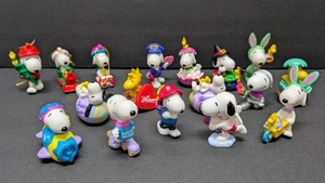 Vintage Snoopy PVC Figurine Whitmans Lot Easter Valentines Halloween Christmas - Picture 1 of 7