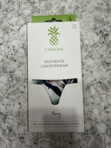 Cariloha Bamboo Midrise Thong - Caribbean Jade -  Large - Picture 1 of 4