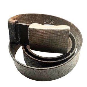 Vintage Original Mark & Spencer Leder Herren Braun Gürtelschnalle Größe 42-48 UK - Bild 1 von 9