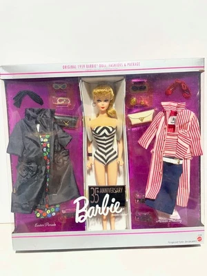 Barbie 35 Aniversario Muñeca Set Vintage 1959 Reproducción 1993 Mattel 11591  Foto 1 de 4