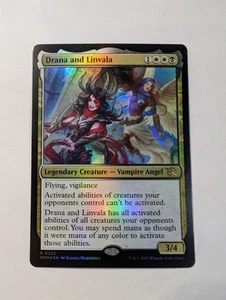 Drana and Linvala - Promo Pack: March of the Machine - Foil - (0222) - NM - Picture 1 of 2