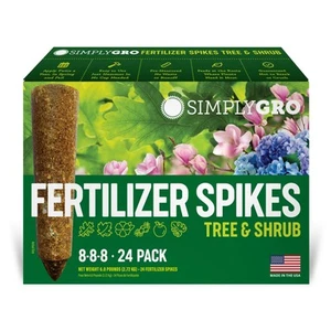 Tree & Shrub Fertilizer Spikes (24 Spikes - 6.0 Lbs) - Picture 1 of 5