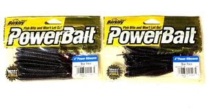 Paquete de 2 PAQUETES Berkley PowerBait 4" Power Ribworm Blue Fleck 12 unidades SMTRA4-BF - Imagen 1 de 24