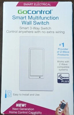 Go Control Smart 3 Way Switch Zwave - Image 1 of 4