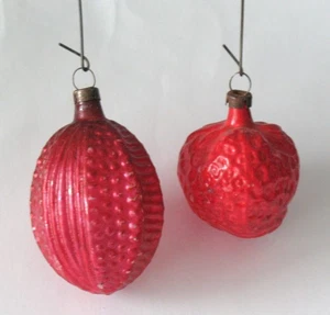 Antiguo árbol de plumas de Navidad alemán adornos Putz vacaciones vidrio de mercurio - Imagen 1 de 1