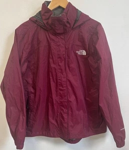 The North Face - Women's - Maroon Hyvent Waterproof Coat - UK Size L - Picture 1 of 6