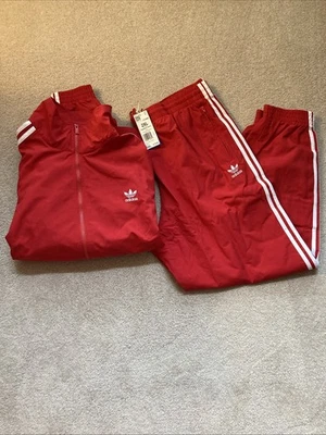 Adidas Tejido Adicolor Clásicos Firebird Hombre Chándal Chaqueta Rojo XXL LEER Foto 1 de 4