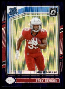 2024 Donruss Optic Purple Shock Trey Benson RC Arizona Cardinals #293 - Bild 1 von 2