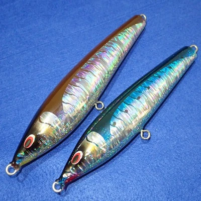 Lápiz de Buceo JDM BLUING HEARTS Sea Falcon Fat 200 y 180 Top Water Hecho en Japón Foto 1 de 4