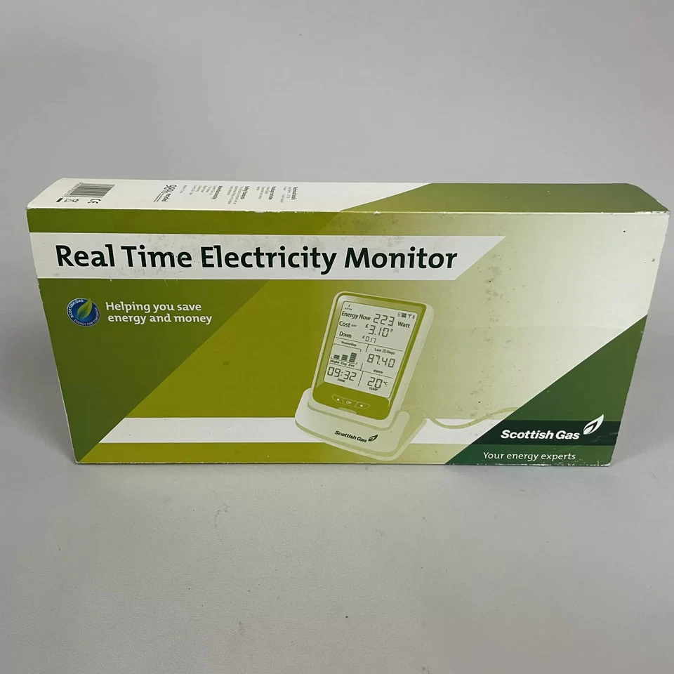 Real Time Electricity Monitor Meter by British Gas Boxed Complete CC128 240v