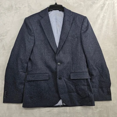 Wills Huckberry Men's 38 Wool Blend Sport Coat Blazer Jacket Blue New - Image 1 of 4