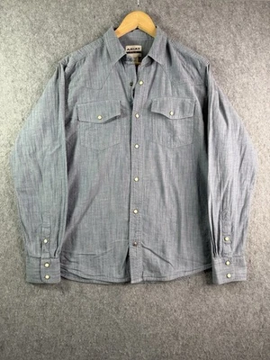 Camisa Ariat Retro Fit Cambray Perla A Presión Western Manga Larga Botón Mediana Foto 1 de 4