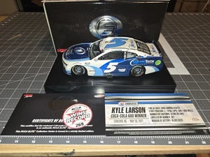2021 Kyle Larson 1/24 RCCA Elite Charlotte Coke 600 Win Liquid Color - Picture 1 of 8