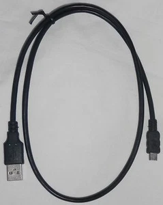 75cm Black USB A Male to USB Micro B Male Cable Adapter Charger cord/lead Short - Picture 1 of 4