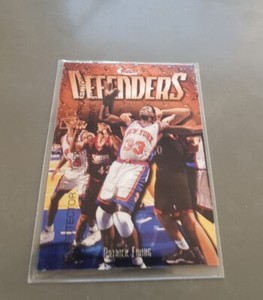 PATRICK EWING NBA CARD TOPPS FINEST 1997-98 # 216 DF24 NEW YORK KNICKS
