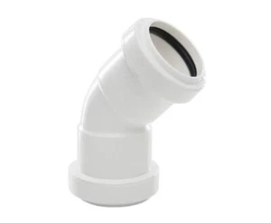 Joblot 100 X Polypipe Pushfit Bend 45 Degree 1 1/4" White WP17W - Picture 1 of 1