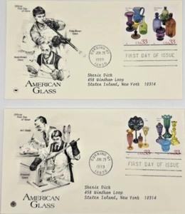 American Glass 1999 Stamp / First day Of Issue - Picture 1 of 3
