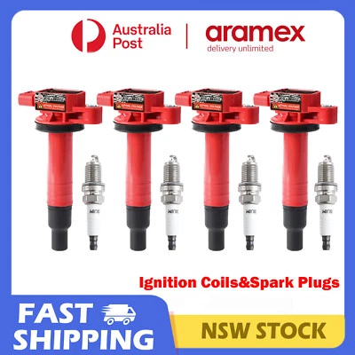 4x Ignition Coils & Spark Plugs for Toyota Yaris Prius Echo 1NZ-FE 2NZ-FE Sedan - image 1 of 4