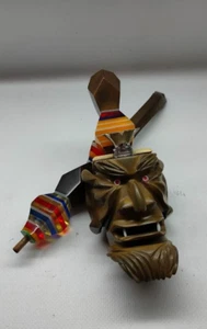 Handmade Vintage Smoking Pipe Prison Mouthpiece Demon USSR Shamanic Ritual 41cm - Picture 1 of 23