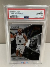 2022-23 PSA 10 Panini Black LeBron James # 13/35 Copper
