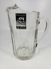 Vtg Crain's English Pig & Whistle Pub Glass Beer Pitcher Bar Advertising Indiana