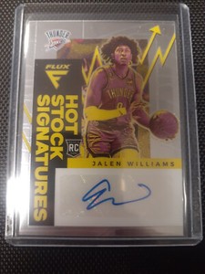 2022-23 PANINI FLUX SP RC AUTO JALEN WILLIAMS HOT STOCK AUTO!! THUNDER!!
