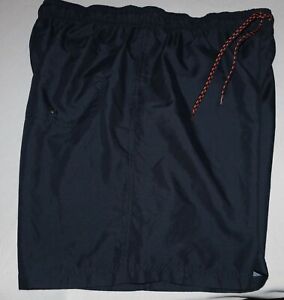 Men's Swim Trunks Bathing Suit Shorts XL 40 42 OP Navy Blue Orange Lining NWOT's