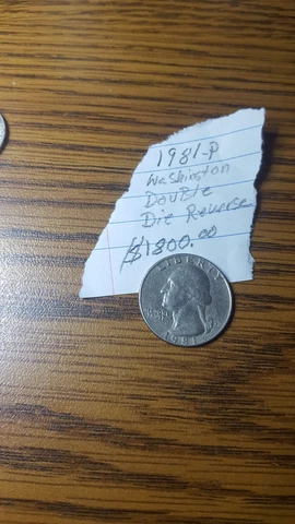 1981 quarter doubld die reverse Cover