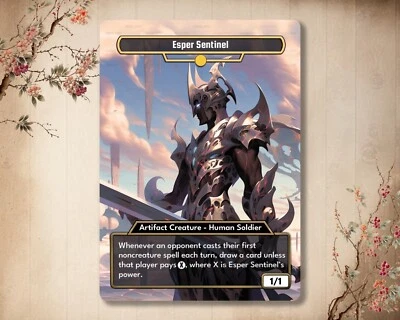Esper Sentinel - MTG Custom Card - Alter Magic: The Gathering Card Full Art - Imagen 1 de 3