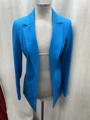 BLAZER ANNE KLEIN/NUEVO CON ETIQUETA/AL POR MENOR $149/TALLA 12/no forrado/AZUL Foto 1 de 3