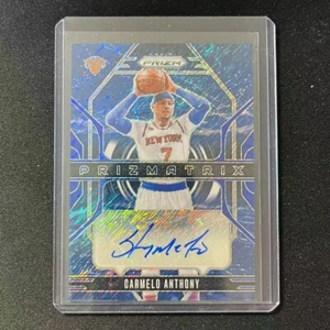 ๐๏ธ2024-25 PANINI PRIZM PRIZMATRIX BLUE SHIMMER AUTO CARMELO ANTHONY 15/25 - Picture 1 of 1