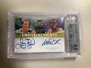 2008-09 LARRY BIRD/MAGIC JOHNSON EXQUISITE ENSHRINEMENTS DUAL AUTO BGS 8.5/10! - Picture 1 of 4