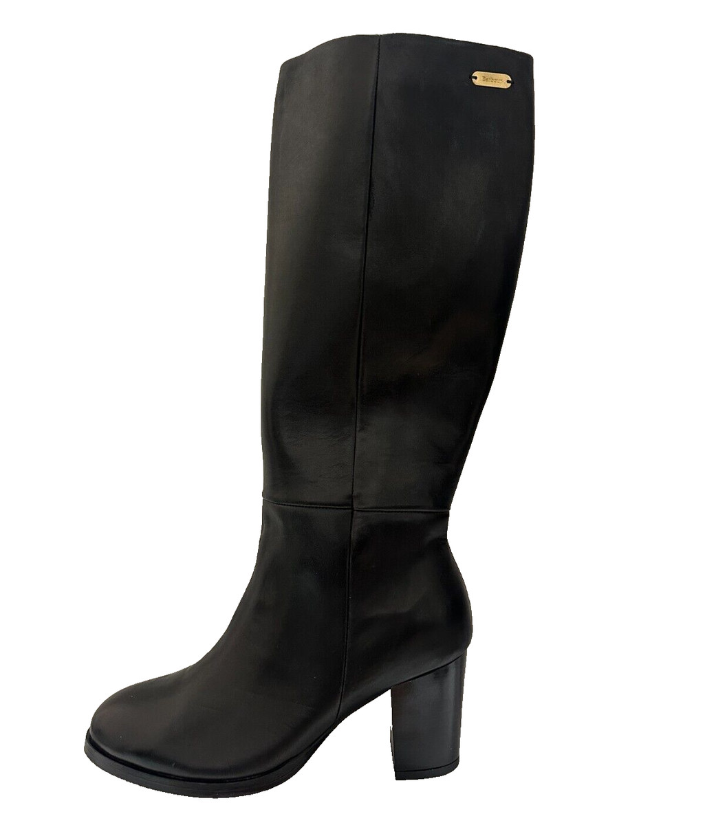 Stivali Alti Al Ginocchio Donna - Tacco 8.5 Cm, Punta Quadrata, In Pelle PU, Con Cerniera