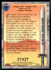 1995-96 Fleer Class Encounters Juwan Howard Washington Bullets #4