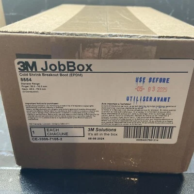 3M ELECTRICAL MARKET ELECTRICAL PRODUCTS 3M 8554, Cold Shrink Breakout Boot, 35 kV, 3 Conductor (EDPM)