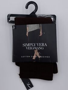 Simply Vera Vera Wang Cotton Capri Leggings Brown Size Small NTW