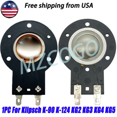 2*For Klipsch KG4, KG4.2, KG4.5, KG5.5 AFT Titanium Tweeter Diaphragm 1" VCL 8Ω - Image 1 of 4