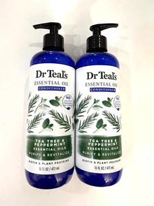 2er Pack Dr. Teals Ätherisches Öl Conditioner Teebaum + Pfefferminze 16oz. Konvolut - Bild 1 von 6