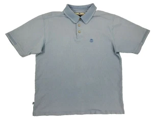 Tommy Bahama Mens Collared Shirt M Blue Short Sleeve Polo - Picture 1 of 7
