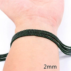 1 Strand 2mm Green Sand Stone Round Ball Micro Spacer Loose Beads 15.5" QT111 - Picture 1 of 1