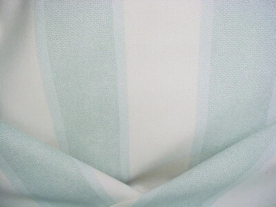 2-1/4Y Cowtan & Tout J885F Willow Stripe Aqua Textured Cotton Upholstery Fabric - Image 1 of 4