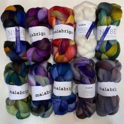 Malabrigo Nube - Roving Spinngarn - 100% Merinowolle - 113g
