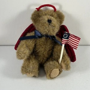 Boyd's Liberty Oso Patriótico 5" Cabeza Articulada Frijol Reliquia EE. UU. Etiquetas NUEVAS 2003 - Imagen 1 de 9