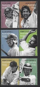 AUSTRALIA 2021 LEGENDS OF CRICKET SET OF 6 IN PAIRS UNMOUNTED MINT, MNH - Picture 1 of 1