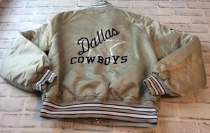 Vintage Danny White 11 Dallas Cowboys Satin Bomber Jacket Small - Picture 1 of 6