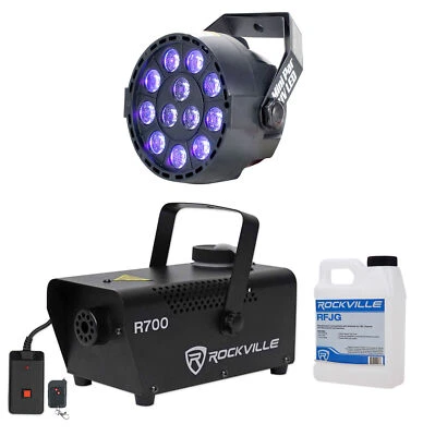 Rockville R700 Fogger Fog/Smoke Machine+Remote+American DJ ADJ Par Blacklight - Image 1 of 4