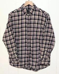 Consensus Sportswear Shirt Mens M Blue Red Plaid Flannel Button Down Western - Picture 1 of 5