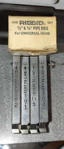 RIDGID 1/2" & 3/4" TUBI MATRICI TESTA UNIVERSALE - Foto 1 di 6
