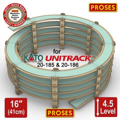 N Helix For KATO 20-185 Double Track 4.5 Level - Height: 41cm/16" - Image 1 of 4